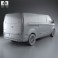 Ford Transit Custom Crew Van LWB 2013 3d model