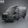 Ford Transit Panel Van LWB 2012 3d model