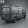 Ford Transit Panel Van LWB 2012 3d model