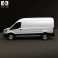 Ford Transit Panel Van LWB 2012 3d model