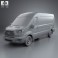Ford Transit Panel Van LWB 2012 3d model