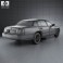 Lincoln Town Car L 2011 3d model