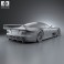 Mercedes-Benz CLK-class GTR AMG 1999 3d model