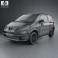 Peugeot 1007 2008 3d model