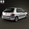 Peugeot 106 GTI 3-door 1997 3d model