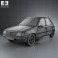 Peugeot 205 5-door 1998 3d model