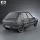 Peugeot 205 5-door 1998 3d model