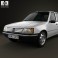 Peugeot 205 5-door 1998 3d model