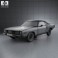 Plymouth Barracuda hardtop 1974 3d model