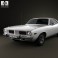 Plymouth Barracuda hardtop 1974 3d model
