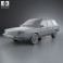 Volkswagen Passat (B2) variant 1981 3d model