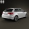 Audi A3 Sportback S-Line 2013 3d model