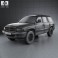Dodge Durango 1997 3d model