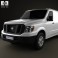 Nissan NV Cargo Van Standard Roof 2013 3d model