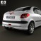 Peugeot 206 CC 2005 3d model