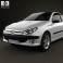 Peugeot 206 hatchback 3-door 2005 3d model