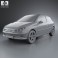 Peugeot 206 hatchback 3-door 2005 3d model