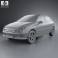 Peugeot 206 hatchback 5-door 2005 3d model