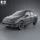 Peugeot 206 sedan 2010 3d model