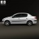 Peugeot 206 sedan 2010 3d model