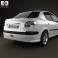 Peugeot 206 sedan 2010 3d model