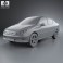 Peugeot 206 sedan 2010 3d model