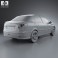 Peugeot 206 sedan 2010 3d model