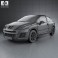 Peugeot 207 hatchback 3-door 2012 3d model