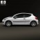 Peugeot 207 hatchback 3-door 2012 3d model