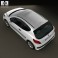 Peugeot 207 hatchback 3-door 2012 3d model