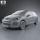 Peugeot 207 hatchback 3-door 2012 3d model