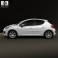 Peugeot 207 hatchback 5-door 2012 3d model