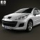 Peugeot 207 hatchback 5-door 2012 3d model