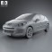 Peugeot 207 hatchback 5-door 2012 3d model