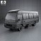 Toyota Coaster B50 2012 3d model