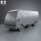 Toyota Coaster B50 2012 3d model