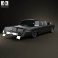 Chrysler Imperial Crown Green Hornet Black Beauty 1965 3d model