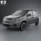 Fiat Uno Attractive hatchback 5-door 2013 3d model