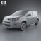 Fiat Uno Attractive hatchback 5-door 2013 3d model