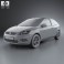 Ford Focus hatchback 3-door 2008 3d model