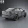 Ford Focus sedan 2008 3d model