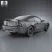 Ford Mustang GT coupe 1998 3d model