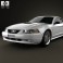 Ford Mustang GT coupe 1998 3d model