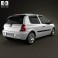 Renault Clio Mk2 3-door 2005 3d model