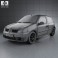 Renault Clio Mk2 3-door 2005 3d model