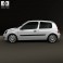 Renault Clio Mk2 3-door 2005 3d model