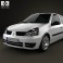 Renault Clio Mk2 3-door 2005 3d model