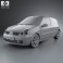 Renault Clio Mk2 3-door 2005 3d model