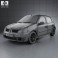 Renault Clio Mk2 5-door 2005 3d model