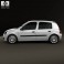 Renault Clio Mk2 5-door 2005 3d model